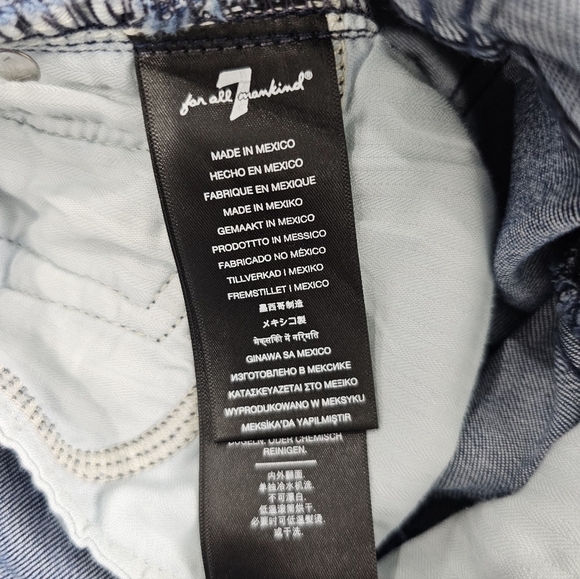 7 for all Mankind NWT Size 23 Kimmie Denim High Rise Straight Leg Jeans - Picture 11 of 12